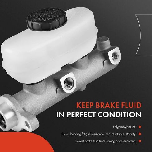 A-Premium Brake Master Cylinder مع خزان و CAP متوافق مع مركبات Ford-Bronco 1987-1996 ، F-150 1987-2003 ، F-150 Heritage 2004 ، F-250 1987-1993 ، E-150 Econoline ، E-250 Econoline in Saudi Arabia