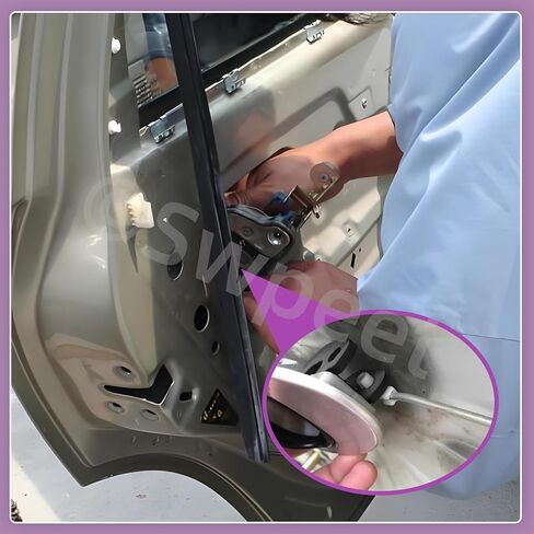 SWPEET 80pcs مقاطع قفل باب القضبان قضبان القضبان ، مقبض الباب الأيسر واليمين قضيب نهاية المقطع المقطع ، مقطع قضيب مقبض الباب الخلفي ، قفل المزلاج مقطع مدبب متوافق مع معظم السيارات in Saudi Arabia