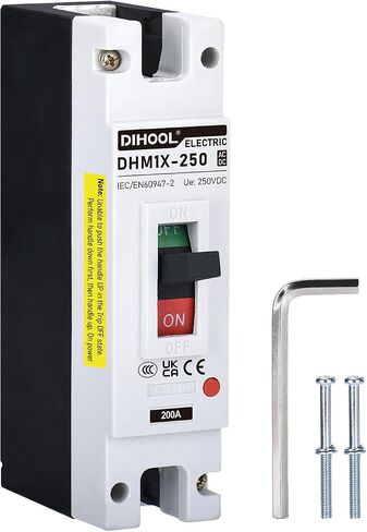 DIHOOL 100 Amp Battery DC Disconnect Switch, DC Breaker for Main Power Station, UPS,Solar in Saudi Arabia