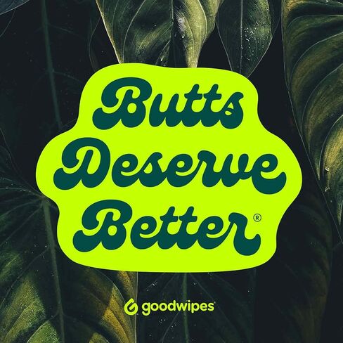 Goodwipes Flushable & Plant-Based Wipes with Botanicals | Dispenser for At-Home Use | Rosewater with Aloe Septic and Sewer Safe | 60 count - Biggest Adult Wipes in Kuwait
