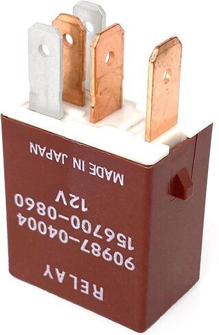 3-Pack 90987-04004 & 156700-0860 Relay - 40A 12VDC 5-Pin SPDT Automotive Relay - Compatible with Select Toyota Camry, RAV4, Corolla Vehicles - Fixes Fuel Pump, Cooling Fan & P0660/P0113 Errors in Saudi Arabia