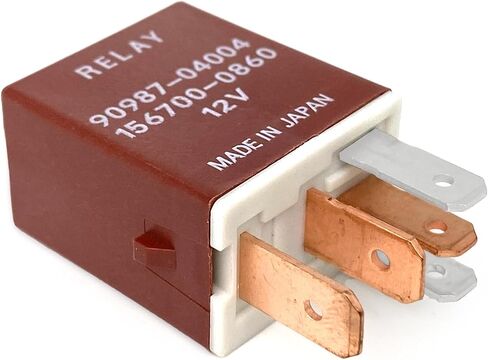 3-Pack 90987-04004 & 156700-0860 Relay - 40A 12VDC 5-Pin SPDT Automotive Relay - Compatible with Select Toyota Camry, RAV4, Corolla Vehicles - Fixes Fuel Pump, Cooling Fan & P0660/P0113 Errors in Saudi Arabia