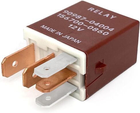 3-Pack 90987-04004 & 156700-0860 Relay - 40A 12VDC 5-Pin SPDT Automotive Relay - Compatible with Select Toyota Camry, RAV4, Corolla Vehicles - Fixes Fuel Pump, Cooling Fan & P0660/P0113 Errors in Saudi Arabia