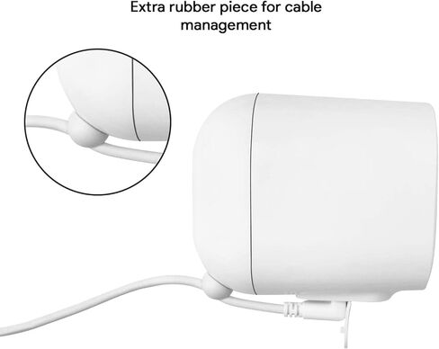 [إصدار محدث] لوحة Wasserstein الشمسية مع كابل بطول 13.1 قدم/4 متر متوافق مع كاميرا Arlo Essential Spotlight/XL Spotlight (عبوتان، أسود) (غير متوافق مع Arlo Ultra، Pro 1/2/3، HD، Floodlight) in Kuwait