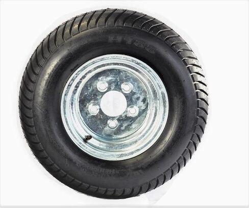 eCustomrim Trailer Tire On Rim 20.5X8-10 205/65-10 20.5X8.0-10 Load Range C 5 Lug Wheel Galvanized - 2 Year Warranty w/Free Roadside in Saudi Arabia
