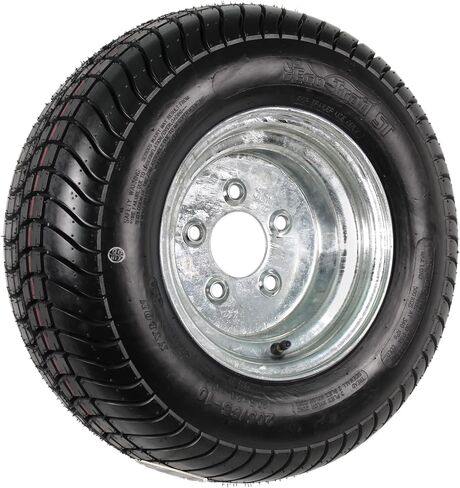 eCustomrim Trailer Tire On Rim 20.5X8-10 205/65-10 20.5X8.0-10 Load Range C 5 Lug Wheel Galvanized - 2 Year Warranty w/Free Roadside in Saudi Arabia