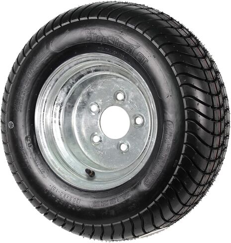 eCustomrim Trailer Tire On Rim 20.5X8-10 205/65-10 20.5X8.0-10 Load Range C 5 Lug Wheel Galvanized - 2 Year Warranty w/Free Roadside in Saudi Arabia