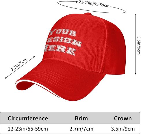 Bulk Custom Baseball Cap Design Your Own Photo/Text, Custom Hats Logo Personalized Baseball Cap Gift in Saudi Arabia