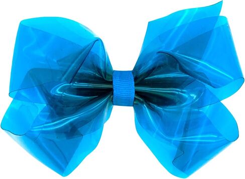 Wee Ones Girls' WeeSplash Vibrant Colored Vinyl Swim Hair Bow on a WeeStay Clip, King, Clear in Kuwait