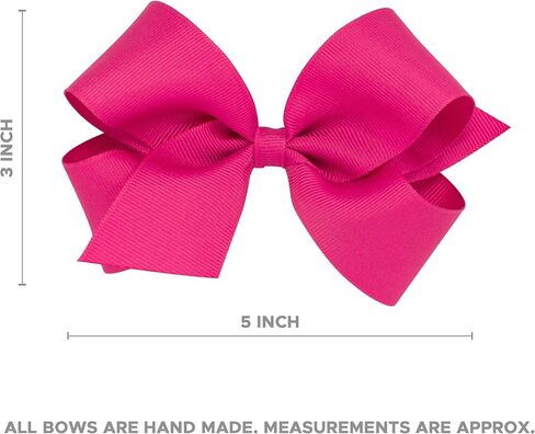 Wee Ones Girls' WeeSplash Vibrant Colored Vinyl Swim Hair Bow on a WeeStay Clip, King, Clear in Kuwait