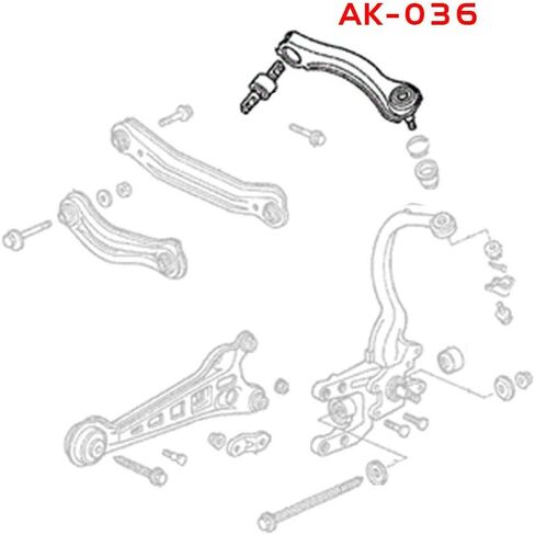 Godspeed AK-036-A Adjustable Rear Camber Arms With Ball Joints, Set of 2, compatible with Honda Accord(CB7) 1990-97 in Saudi Arabia