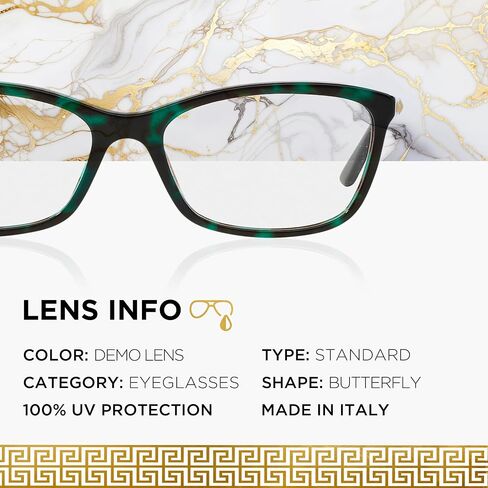 Versace VE3186 النظارات غير المستقطبة للنساء - إطار خلات الفراشة مع المعابد ، و eshades yeewear مجموعة in Kuwait