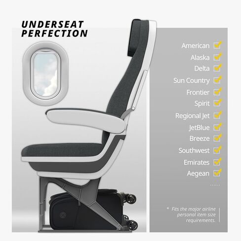 Verage تحت أمتعة المقعد مع عجلات ، ساحة Softside Small Spinner تحمل أكياس أمتعة لطائرات شركات الطيران الرحلة القصيرة للنساء (الأسود ، تحت القماع 14 بوصة) in Kuwait