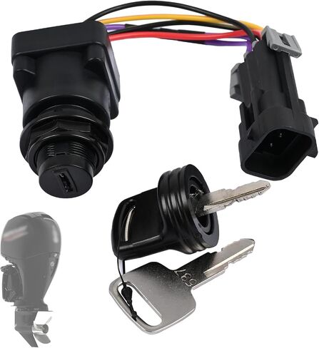 87-897716K01 Ignition Key Switch with Harness 3-Position Fit for Mercury Marine Quicksilver Outboard Motor 8M0059686 897716 Boat Engine Key Switch in Saudi Arabia