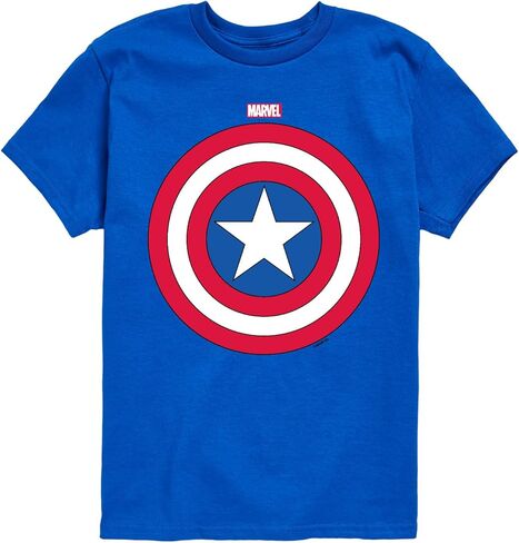Marvel Captain America - Logo Shield - Toddler and Youth Short Sleeve Graphic T - Shirt in Saudi Arabia
