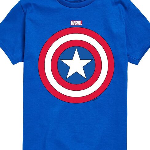 Marvel Captain America - Logo Shield - Toddler and Youth Short Sleeve Graphic T - Shirt in Saudi Arabia