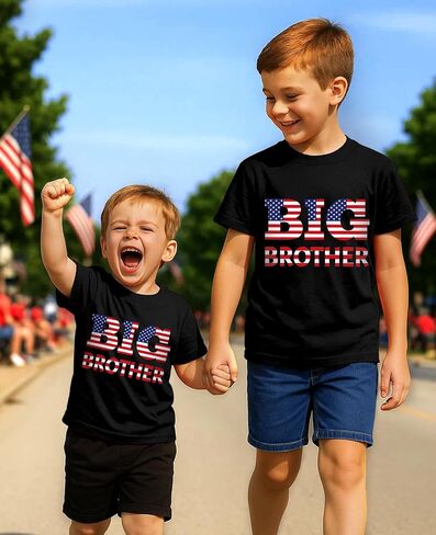 Flafens 4th of July Shirts for Boys - Independence Day Boys 4th of July Shirt Kids Patriotic USA American Flag T-Shirt in Saudi Arabia