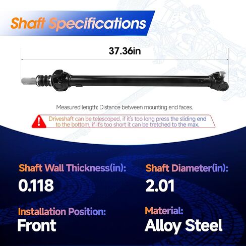 Front Drive Shaft Prop Shaft Driveshaft Assembly Fit for Chevrolet GMC Silverado Sierra 2500 3500 4WD, Replace# 15719954, 15769055 in Saudi Arabia