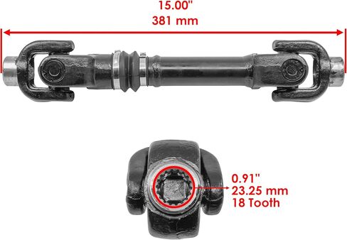 Caltric Rear Propeller Drive Shaft Compatible with Can-Am Outlander L 450 Dps Std Efi 2016 in Saudi Arabia