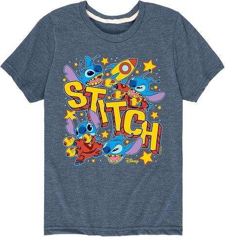 Disney - Lilo and Stitch - Stitch Space Stickers - Toddler & Youth Short Sleeve Graphic T-Shirt in Saudi Arabia