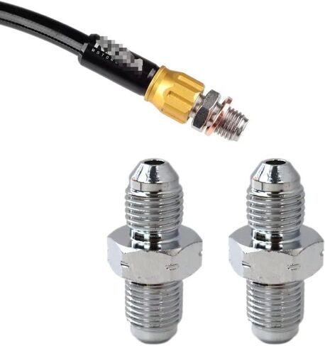 2pcs 3 ذكور إلى M10x1.0 محول مكابح مكابح من الفولاذ المقاوم للصدأ in Saudi Arabia
