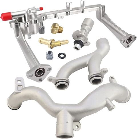 Upgraded Aluminum Coolant Water Pipe System Kit for Land Rover Range Rover Sport LR4 2010-2021, for Jaguar XF XJ XE 3.0L V6, Replaces LR109401 LR092992 LR090630 LR049990 in Saudi Arabia