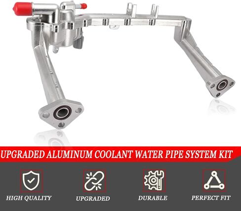 Upgraded Aluminum Coolant Water Pipe System Kit for Land Rover Range Rover Sport LR4 2010-2021, for Jaguar XF XJ XE 3.0L V6, Replaces LR109401 LR092992 LR090630 LR049990 in Saudi Arabia