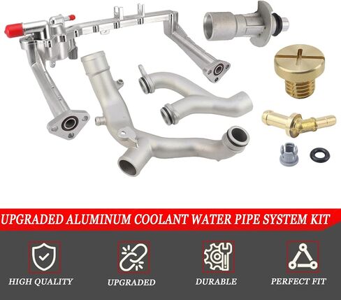 Upgraded Aluminum Coolant Water Pipe System Kit for Land Rover Range Rover Sport LR4 2010-2021, for Jaguar XF XJ XE 3.0L V6, Replaces LR109401 LR092992 LR090630 LR049990 in Saudi Arabia