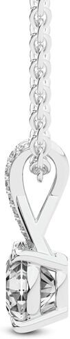 الماس الودية 0.75 قيراط - 6 قيراط IGI مختبر معتمد الماس الماس | Lou Slider Lab Diamond Necklace في 14K أو 18K أبيض أو أصفر أو وردي الذهب | جودة FG-VS1-VS2 in Saudi Arabia