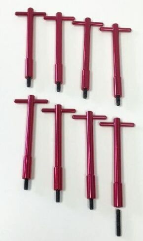 Cover Muscle Car Red Anodized Valve Cover T-Bar Set من 8 in Kuwait