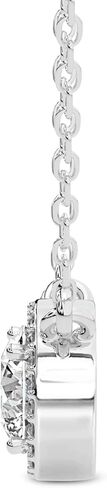 FRIENDLY DIAMONDS 0.75 Carat - 6 Carat IGI Certified Lab Grown Diamond | Flaire Halo Lab Diamond Necklace 14K Or 18K White, Yellow Or Rose Gold | FG-VS Quality in Saudi Arabia