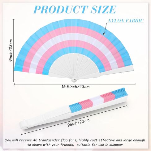 Kigley 48 قطعة من مراوح الشريط الوردي، مراوح قابلة للطي لسرطان الثدي، مروحة يدوية ملونة، مروحة بلاستيكية قابلة للطي للنساء، هدايا سرطان الثدي، ديكورات حفلات التوعية بالسرطان in Kuwait