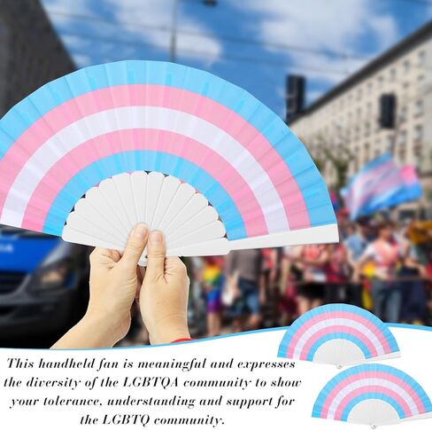 Kigley 48 قطعة من مراوح الشريط الوردي، مراوح قابلة للطي لسرطان الثدي، مروحة يدوية ملونة، مروحة بلاستيكية قابلة للطي للنساء، هدايا سرطان الثدي، ديكورات حفلات التوعية بالسرطان in Kuwait