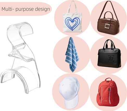 6 Pcs Purse Hanger for Closet - Handbag Hanger Organizer Storage - Over The Closet Rod Hook for Storing and Organizing Purses | Satchels | Handbags | Backpacks, Protecting Bag Shape & Organizing Space in Saudi Arabia