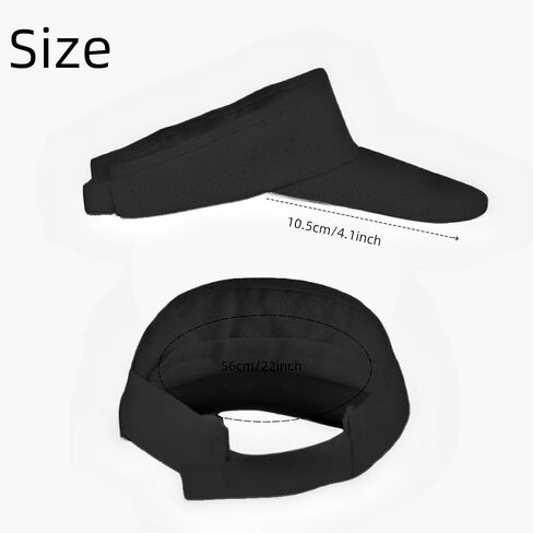 Sports Sun Visor Hats Women's Athletic Mesh Visor قبعة بيسبول قابلة للتعديل in Kuwait