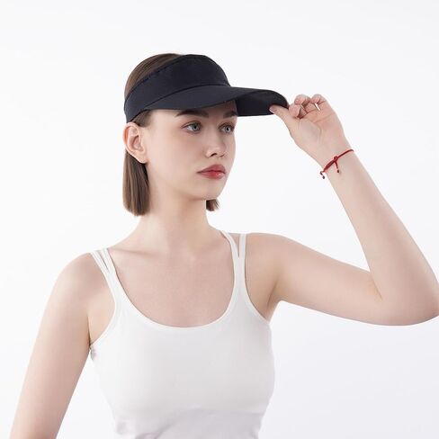 Sports Sun Visor Hats Women's Athletic Mesh Visor قبعة بيسبول قابلة للتعديل in Kuwait