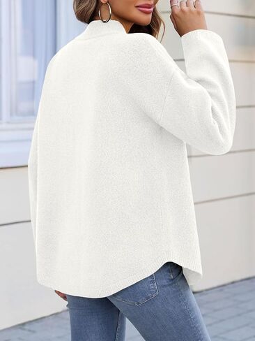 Saodimallsu Womens Button Up Knit Cardigans Oversized Collared Casual Long Sleeve Open Front Fall Sweater Jackets in Saudi Arabia