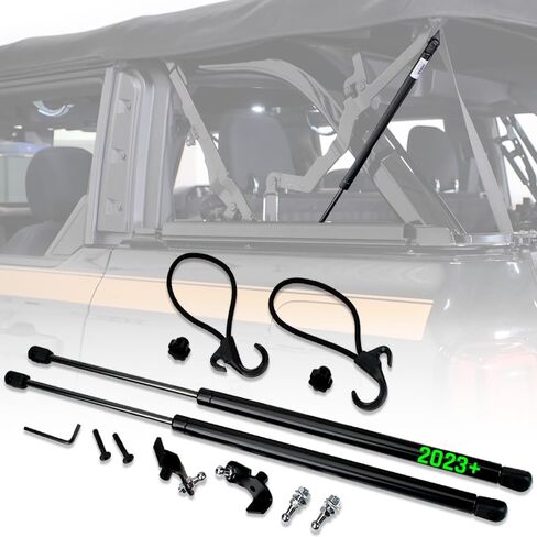 IAG V2 EZ-LIFT SOFT TOP STRUT START FOR FORD BRONCO 2023+ 4 DOOR W/OEM SOFT TOP ، مصنوع في الولايات المتحدة الأمريكية in Kuwait