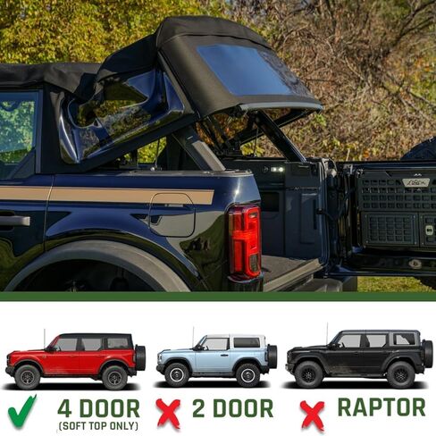 IAG V2 EZ-LIFT SOFT TOP STRUT START FOR FORD BRONCO 2023+ 4 DOOR W/OEM SOFT TOP ، مصنوع في الولايات المتحدة الأمريكية in Kuwait