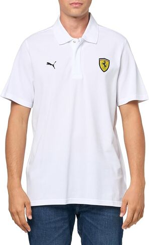 PUMA Men's Standard Scuderia Ferrari Race Polo, Black-SS24 in Saudi Arabia