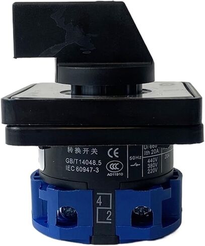 LW26-20 Rotary Switch knob 2 Position 0-1 ON-Off Changeover cam Switch Ui 690V Ith 20A 1 Pole 4 terminals in Saudi Arabia