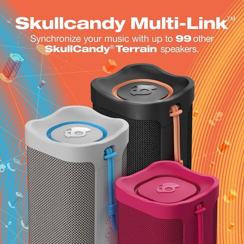 Terrain XL Wireless Bluetooth Speaker - IPX7 Waterproof Portable Speaker, 18 Hour Battery, Nylon Wrist Wrap, True Wireless Stereo in Saudi Arabia