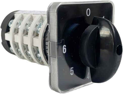 0-6 موقف LW31 YMZ12-20/4 يدوي يدوي Universal تغيير الكاميرا الدوارة CAM 20A 690V 4 أقسام 50x50mm in Saudi Arabia