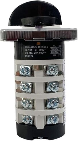 0-6 موقف LW31 YMZ12-20/4 يدوي يدوي Universal تغيير الكاميرا الدوارة CAM 20A 690V 4 أقسام 50x50mm in Saudi Arabia