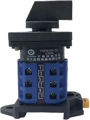 2/3/4/6/7 Position DIN Rail Mounted 20A 660V 3 Poles Control Rotary Changeover Cam Switch LW26-20 LW28-20 YMW26-20/3(0-1-2-3) in Saudi Arabia