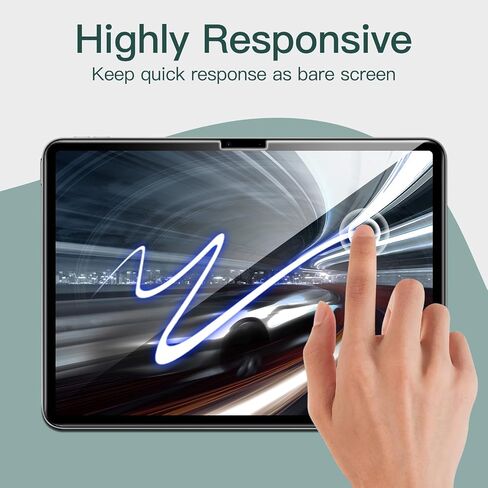 واقي شاشة JETech لجهاز iPad Air 13 بوصة M2 (2024) مع إطار سهل التركيب، طبقة من الزجاج المقوى، شفاف عالي الدقة، عبوتان in Saudi Arabia