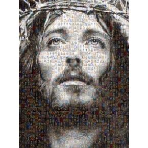 Jesus Christ Mosaic Collage Jesus & Virgin Mary Photos By Michael Verlangieri in Saudi Arabia