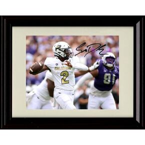 Shedeur Sanders Autograph Print - Colorado - Framed 8x10 in Saudi Arabia