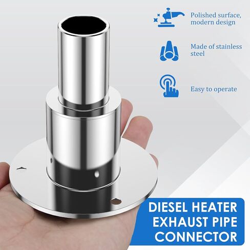 Thru Hull Exhaust Skin,24mm Tube Pipe Socket Hardware,316 Stainless Steel Thru Hull Exhaust Skin for Boats Car Truck Diesel Parking Heaters in Saudi Arabia