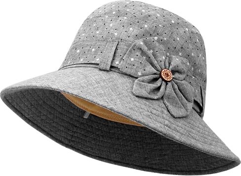 Women Cloche Bucket Hat Vintage Fedora Bowler Hats in Kuwait